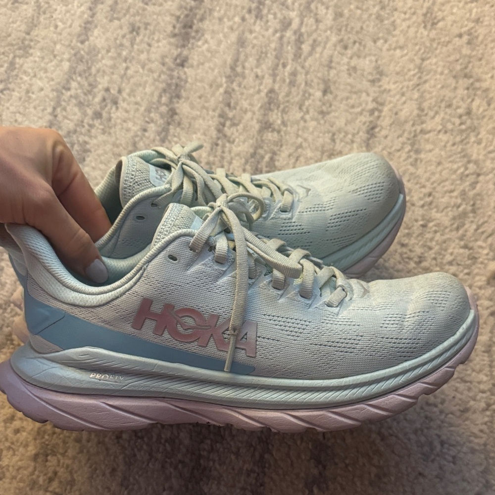 Hoka Women's Pastel Blue Athletic Shoes